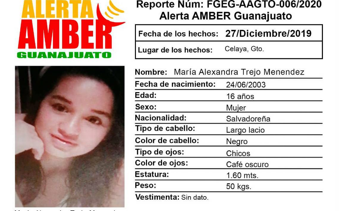 Lanzan Alerta Amber Para Localizar A Menor De Edad Desaparecida En